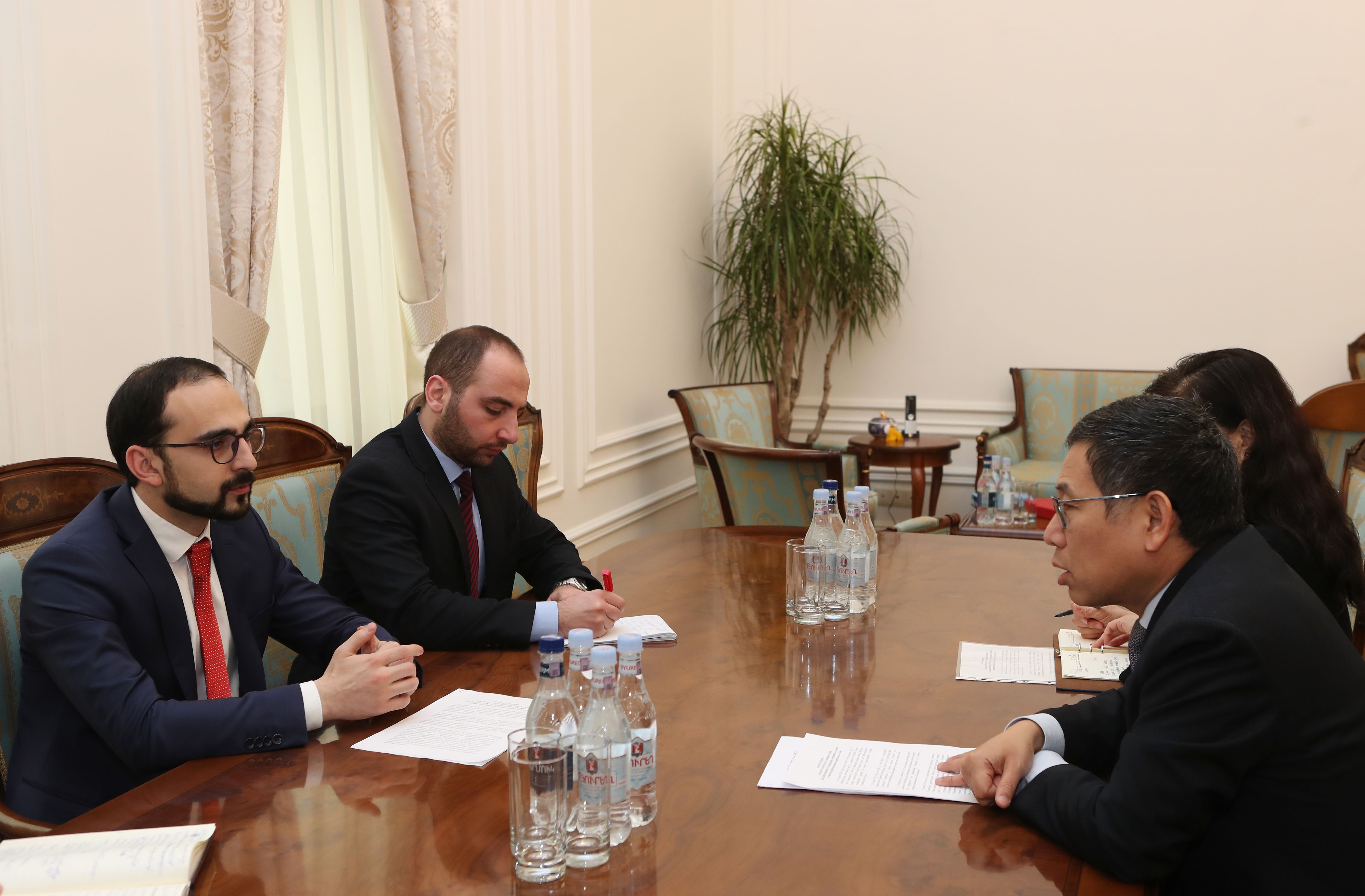 Տիգրան Ավինյանն ընդունել է Չինաստանի դեսպանին