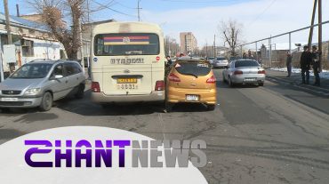 Երևանում բախվել են Suzuki-ն և 48 երթուղին սպասարկող մարդատար ավտոբուսը. կան վիրավորներ