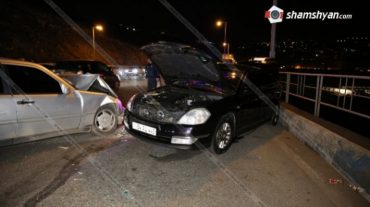 Երևանում բախվել են Nissan-ն ու Mercedes-ը. կա տուժած