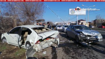 Խոշոր ավտովթար Երևան-Աշտարակ ճանապարհին. կա 5 տուժած