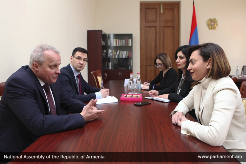Լենա Նազարյանը հյուրընկալել է Հայաստանում Ռուսաստանի դեսպանին