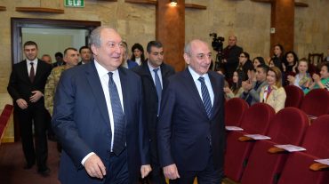 Հայաստանի և Արցախի նախագահները ներկա են գտնվել Արցախի կամերային նվագախմբի 15-ամյակին նվիրված համերգին