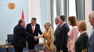 Նախագահի նստավայրում հյուրընկալվել էին Հայրենական մեծ պատերազմի զորավարների ժառանգները