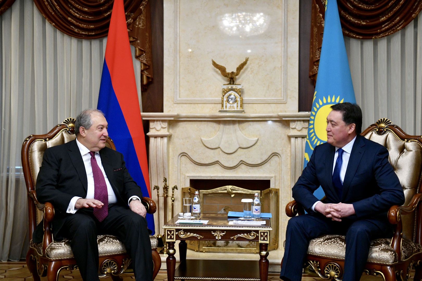 Ղազախստանը հետաքրքրված է Հայաստանի հետ տնտեսական կապերի խորացմամբ. նախագահը հանդիպել է Ղազախստանի վարչապետի հետ