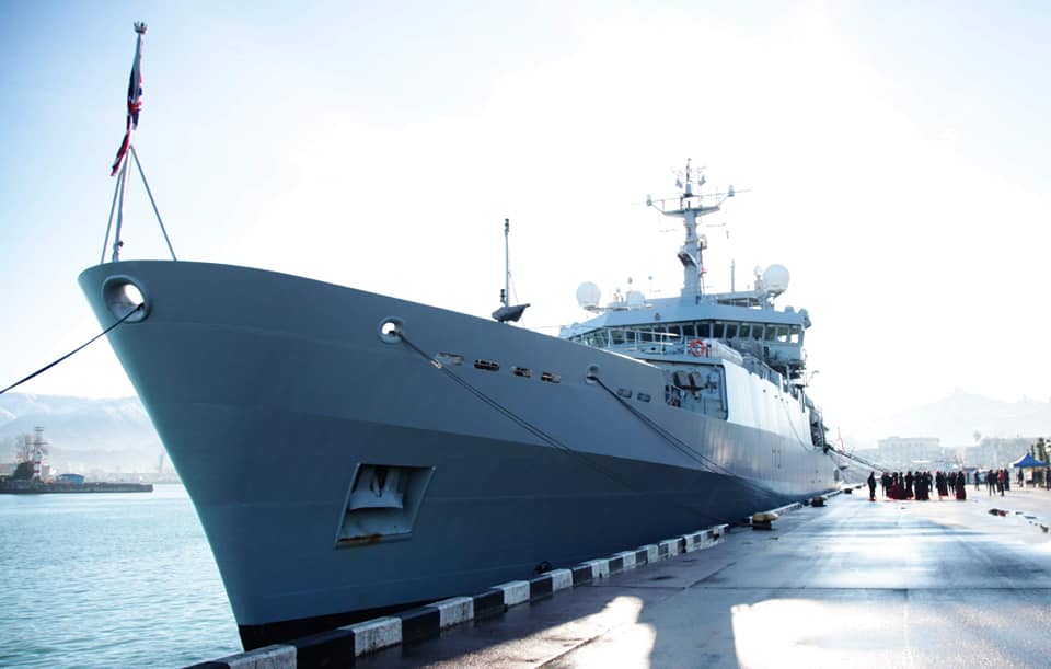 Բրիտանական նավատորմի «HMS ECHO» նավը ժամանել է Բաթումի նավահանգիստ