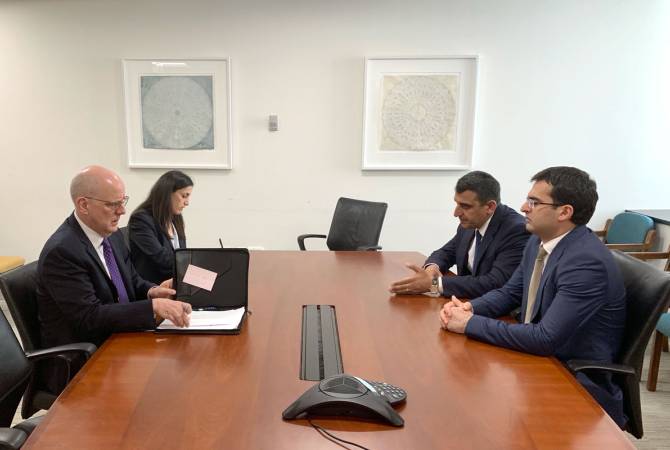 Հակոբ Արշակյանն ԱՄՆ պետքարտուղարի փոխտեղակալի հետ քննարկել է համագործակցության ուղիները