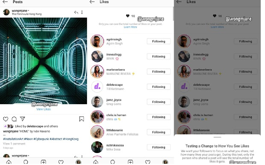 Instagram-ում լուսանկարների հավանություններն այլևս տեսանելի չեն լինի