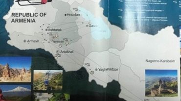 Սկանդալ Ադրբեջանում. «Ուրալյան ավիաուղիներ»-ը քարտեզի վրա Հայաստանն ու Արցախը միասին է պատկերել