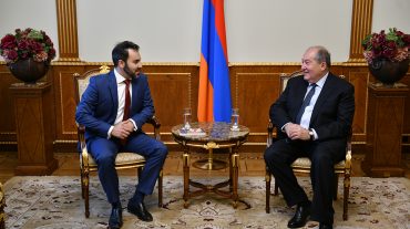 Սահմանադրության օրվա առթիվ նախագահը հյուրընկալել է պետական գործիչ Էդուարդ Եգորյանի որդուն