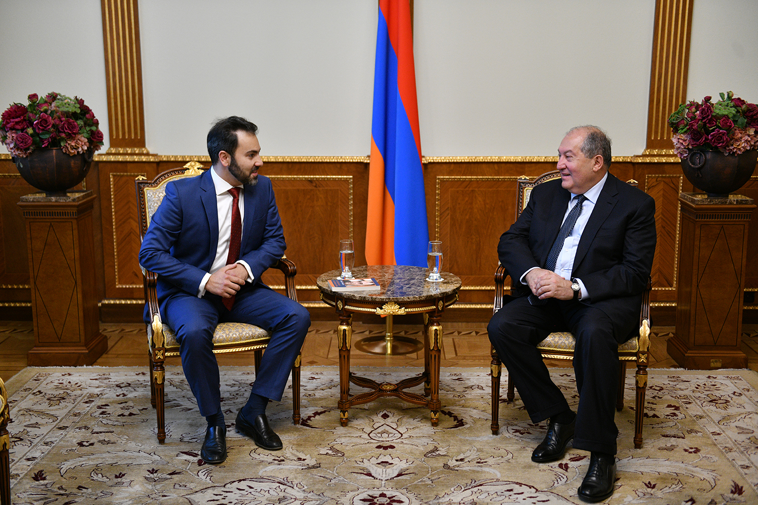 Սահմանադրության օրվա առթիվ նախագահը հյուրընկալել է պետական գործիչ Էդուարդ Եգորյանի որդուն