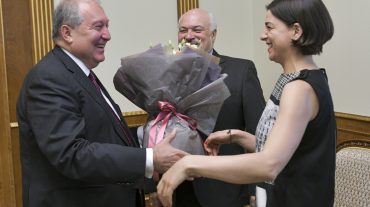 Հասմիկ Գրիգորյանը և Կոնստանտին Օրբելյանը հյուրընկալվել են ՀՀ նախագահին