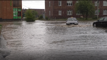 Գյումրիում հորդառատ անձրևից հետո փողոցները նորից ջրածածկ են եղել