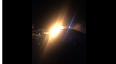 Սևան-Երևան մայրուղու վրա ավտոմեքենա է այրվում