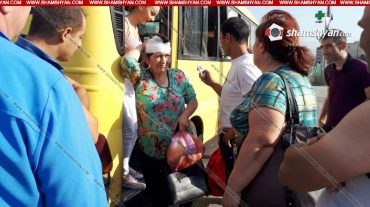 Երևանում կինն ավտոբուսից իջնելիս սայթաքել է և վնասել դեմքը