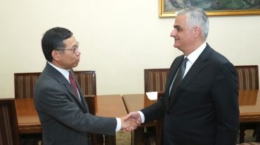 Փոխվարչապետ Մհեր Գրիգորյանն ընդունել է Չինաստանի դեսպանին