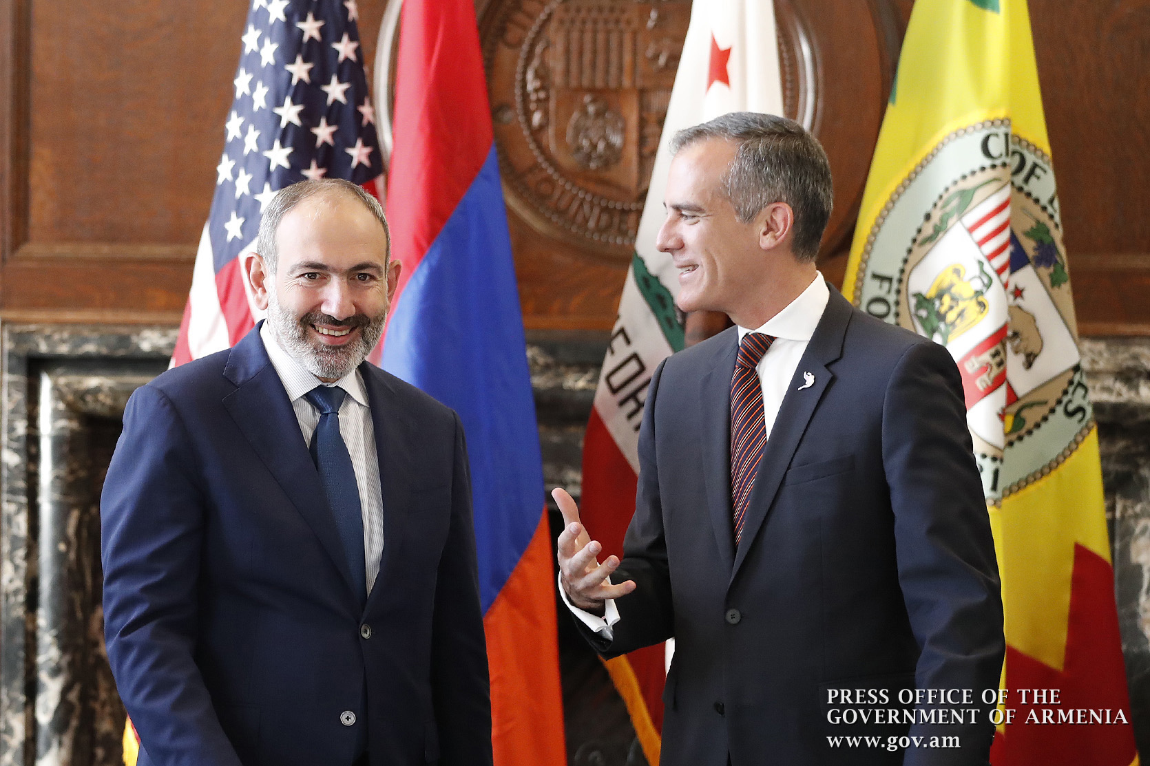 Վարչապետը և Լոս Անջելեսի քաղաքապետը քննարկել են համագործակցության զարգացման հեռանկարները