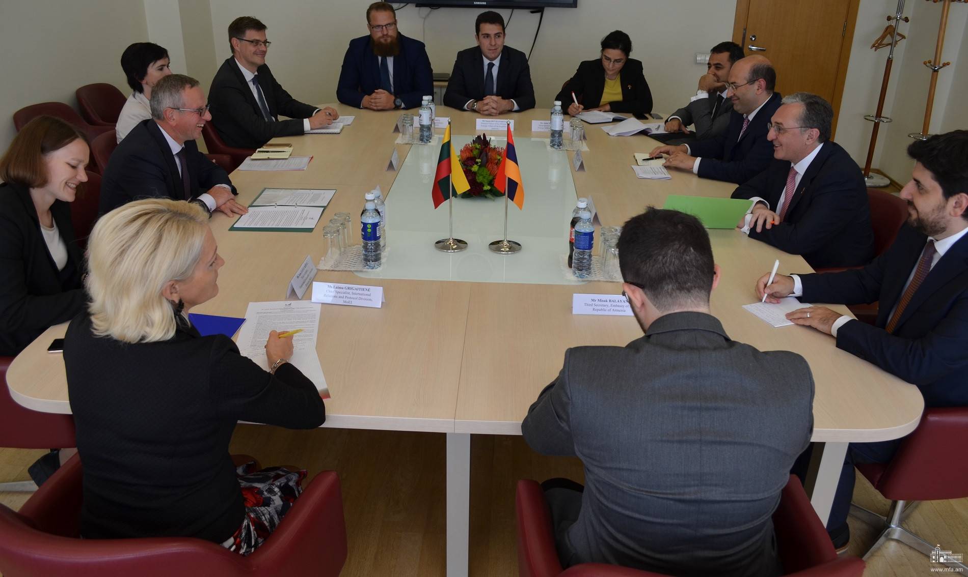 Հայաստանին ու Լիտվային միավորում է ապագայի նույն տեսլականը. Զոհրաբ Մնացականյան
