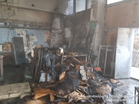 «Երևանի մաթեմատիկական մեքենաների գիտահետազոտական ինստիտուտի» շենքում գործող դարբնոցում հրդեհ է բռնկվել