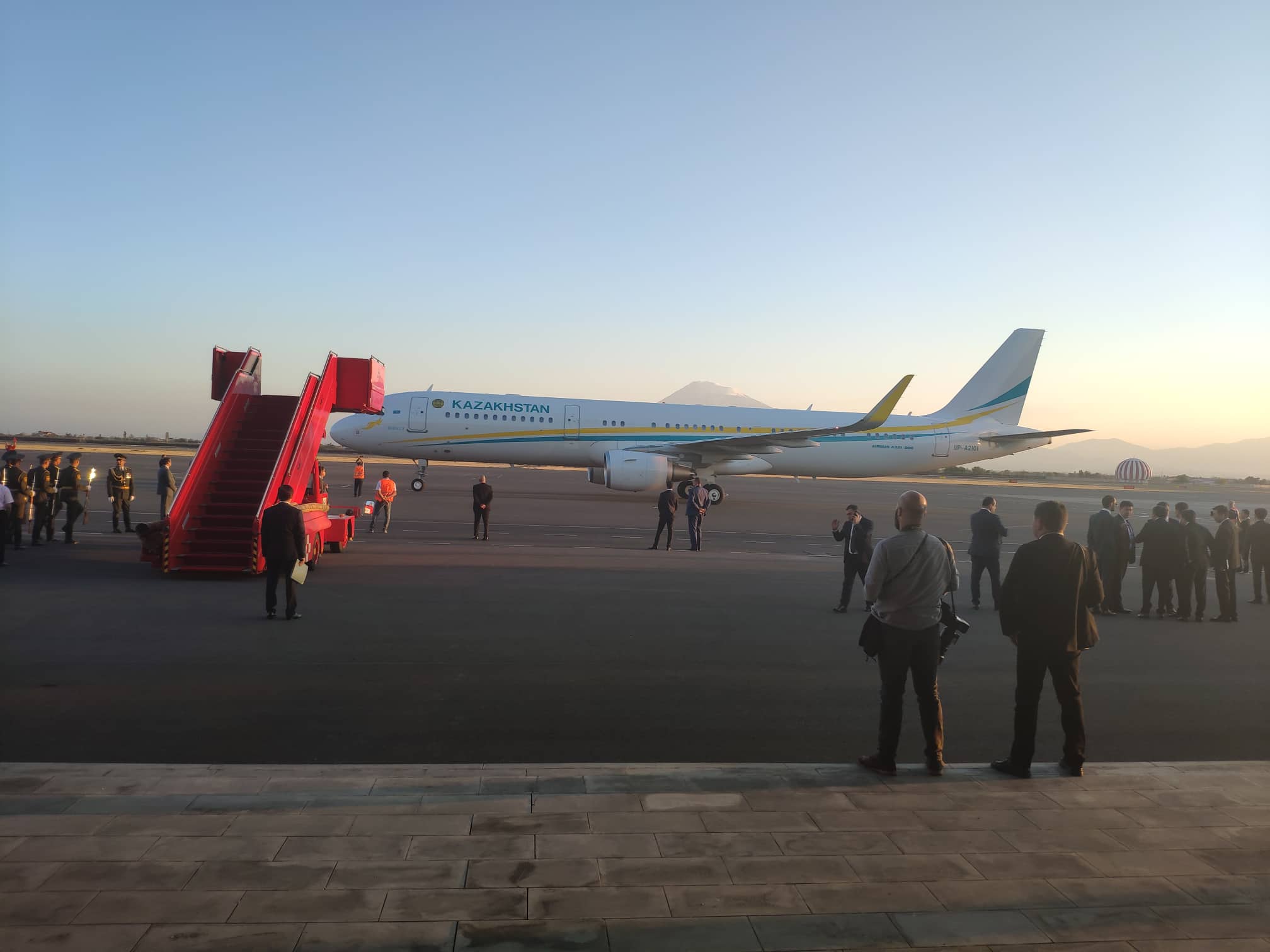 Ղազախստանի նախագահը ժամանել է Հայաստան