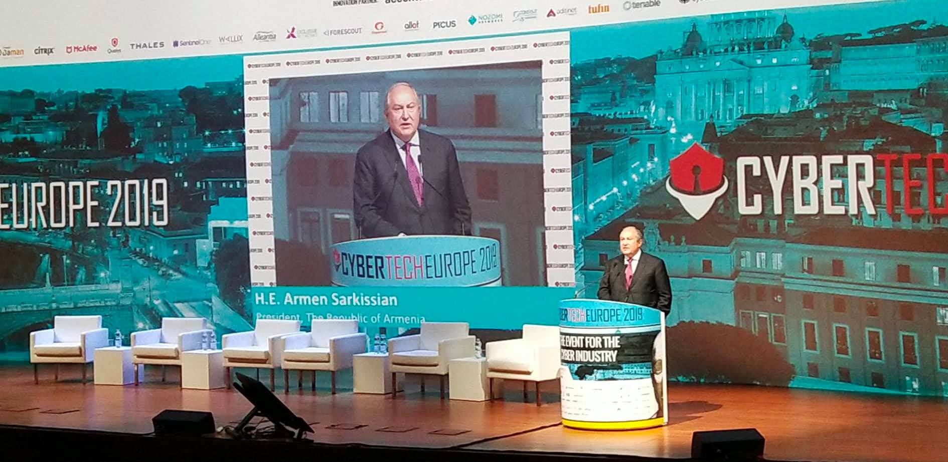 Արմեն Սարգսյանը ելույթ է ունենում Cybertech համաժողովում