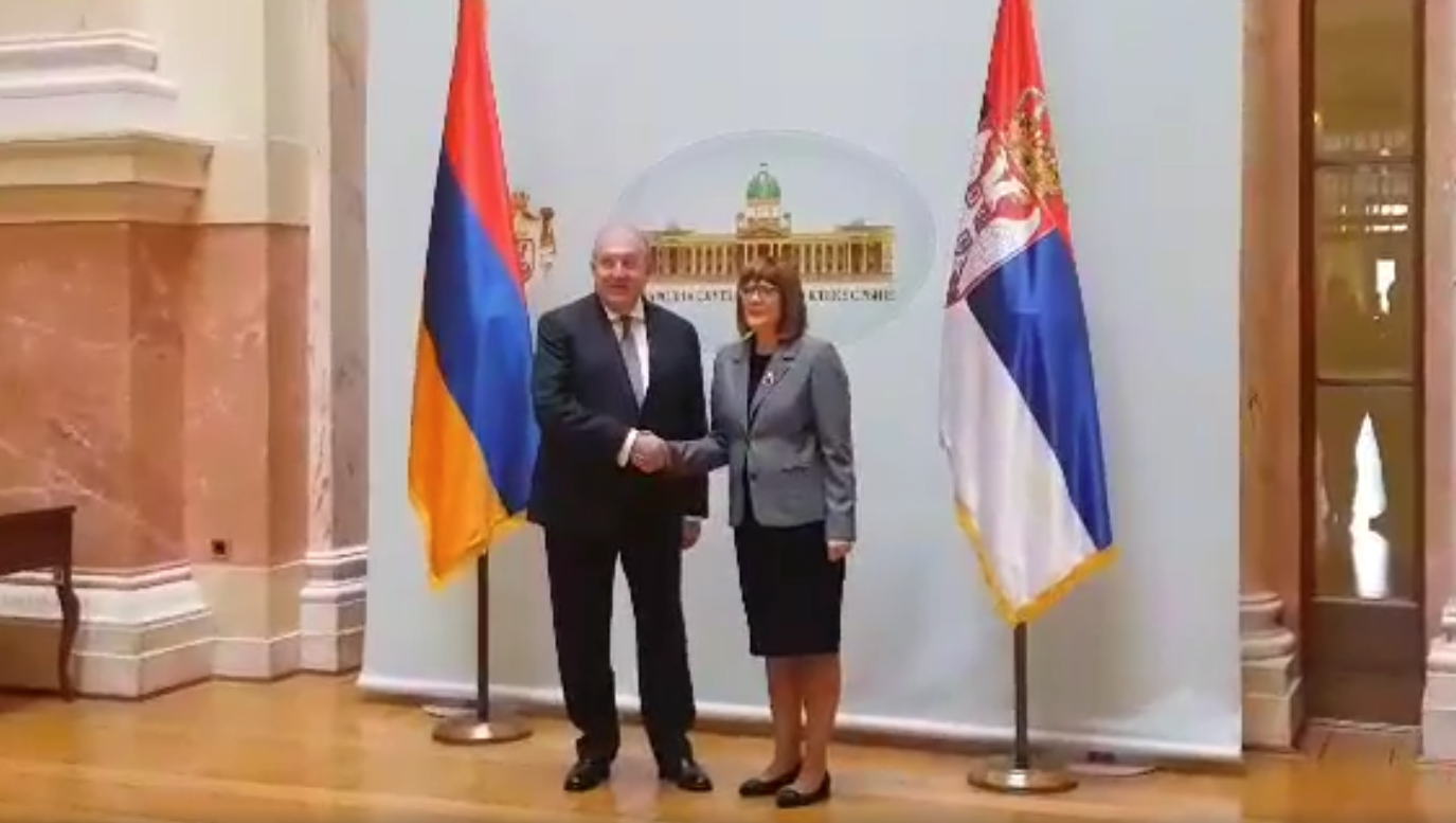 Նախագահ Սարգսյանը հանդիպել է Սերբիայի խորհրդարանի նախագահի հետ