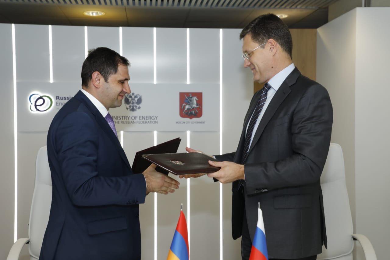 Սուրեն Պապիկյանը Մոսկվայում հանդիպում է ունեցել ՌԴ էներգետիկայի նախարար Ալեքսանդր Նովակի հետ
