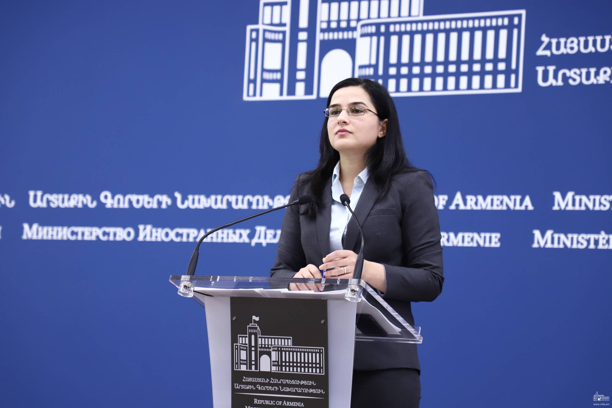 Հայաստանը կողմերի տարածքում կալանքի մեջ գտնվողների փոխանակում չի դիտարկում. ԱԳՆ խոսնակը՝ Լավրովի հայտարարությանը