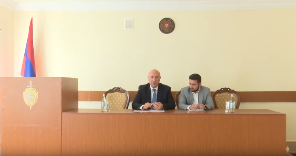 Արման Սարգսյանը ոստիկանության Սյունիքի մարզային վարչության անձնակազմին է ներկայացրել նորանշանակ պետին