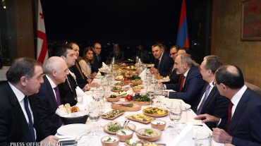 Վարչապետ Փաշինյանի անունից, ի պատիվ Գեորգի Գախարիայի, տրվել է պաշտոնական ընթրիք