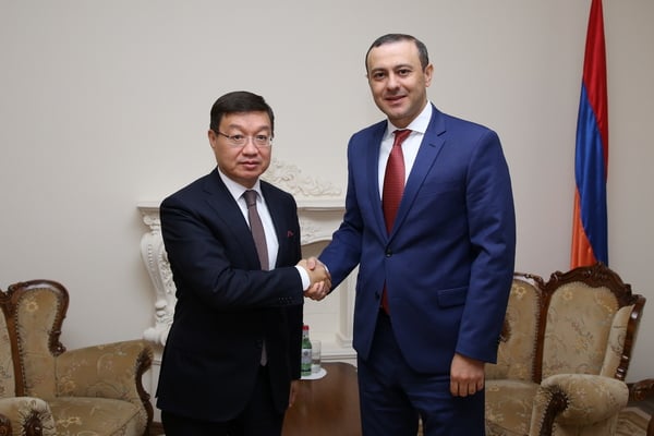 ԱԽ քարտուղար Արմեն Գրիգորյանը հանդիպել է Ղազախստանի Հանրապետության դեսպան պարոն Տիմուր Ուրազաևին