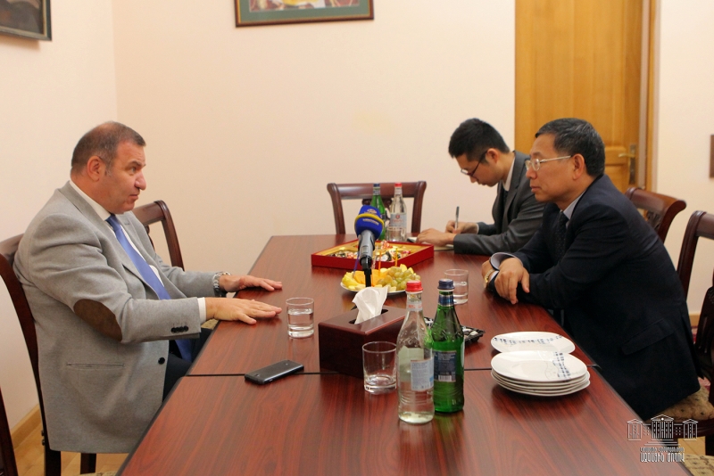 Քննարկվել են հայ-չինական միջխորհրդարանական կապերին և տնտեսությանն առնչվող հարցեր