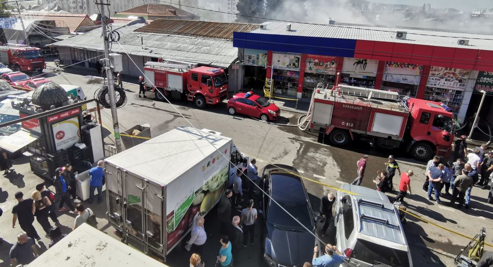 Թբիլիիսիում գտնվող Առևտրի տան հրդեհը մարված է