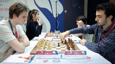 Արամ Հակոբյանը առաջատարն է. Շախմատի Մ20 ԱԱ