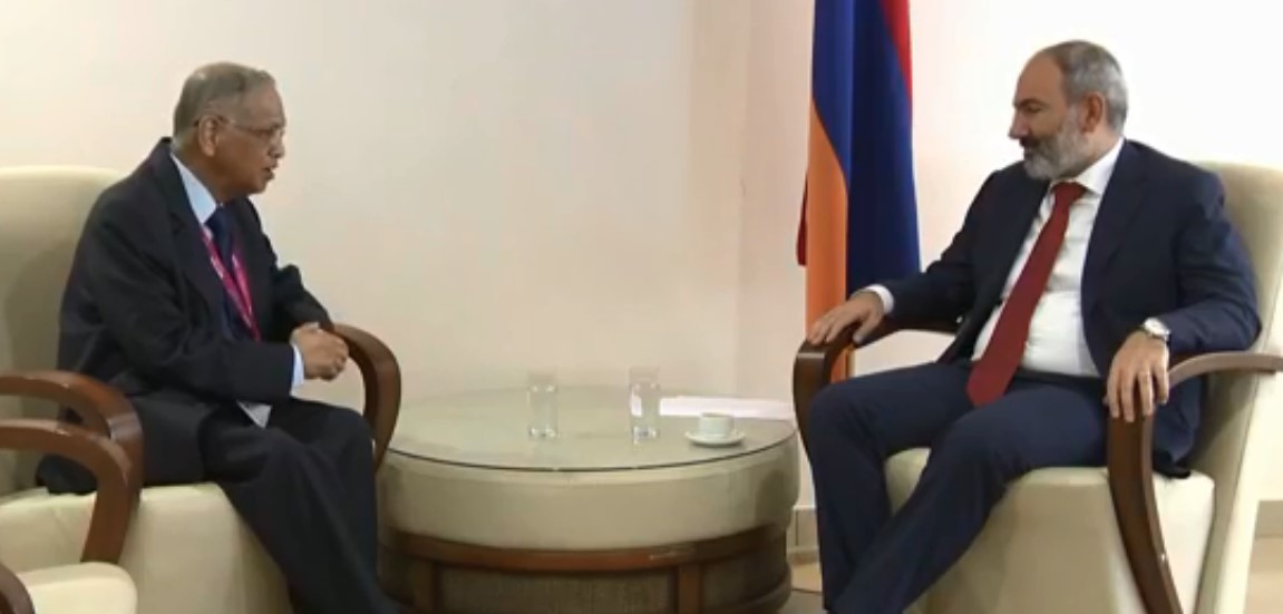 Փաշինյանը հանդիպել է WCIT 2019 մասնակից, «Infosys» ընկերության համահիմնադրի հետ
