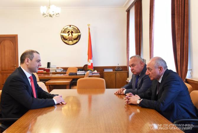 Բակո Սահակյանն ընդունել է ՀՀ անվտանգության խորհրդի քարտուղար Արմեն Գրիգորյանին