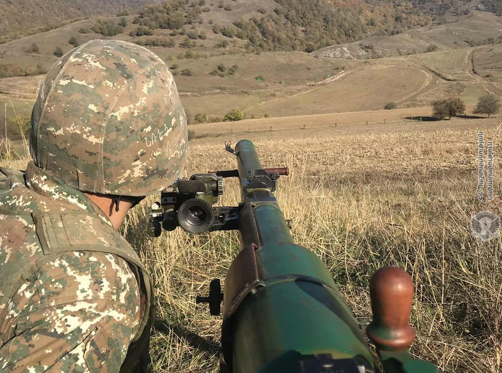 Հայկական բանակում մարտական հրաձգությամբ վարժանքներ են անցկացվել