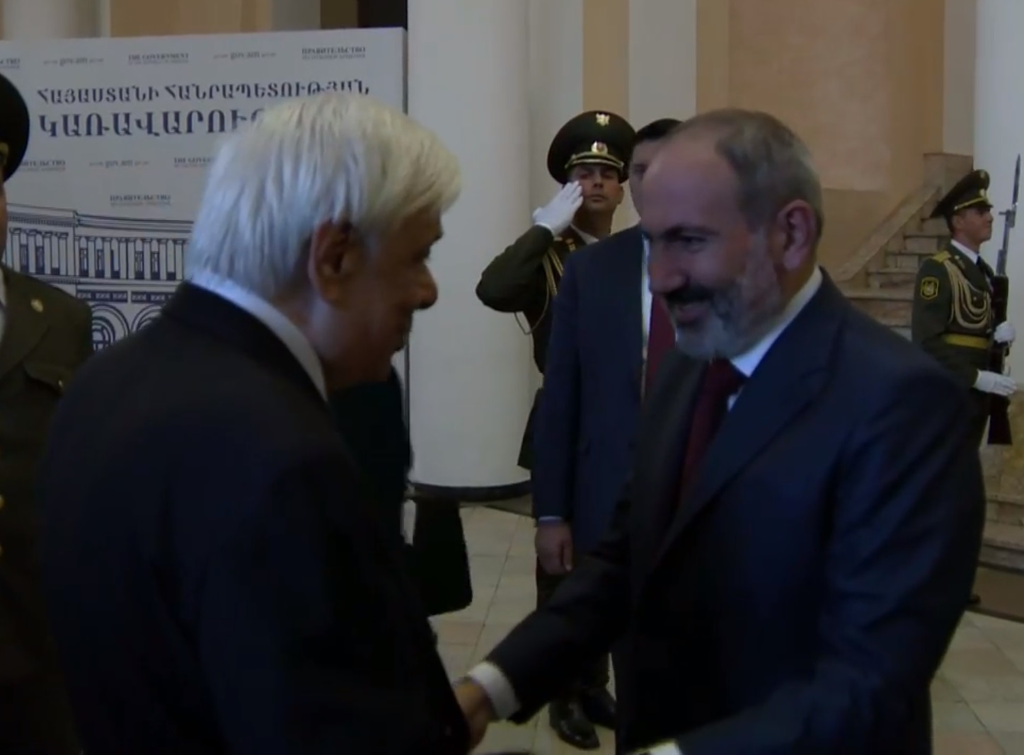 Վարչապետ Նիկոլ Փաշինյանը հյուրընկալել է Հունաստանի նախագահ Պրոկոպիոս Պավլոպուլոսին