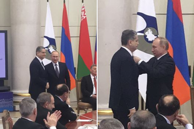 Պուտինը պարգևատրել է Տիգրան Սարգսյանին