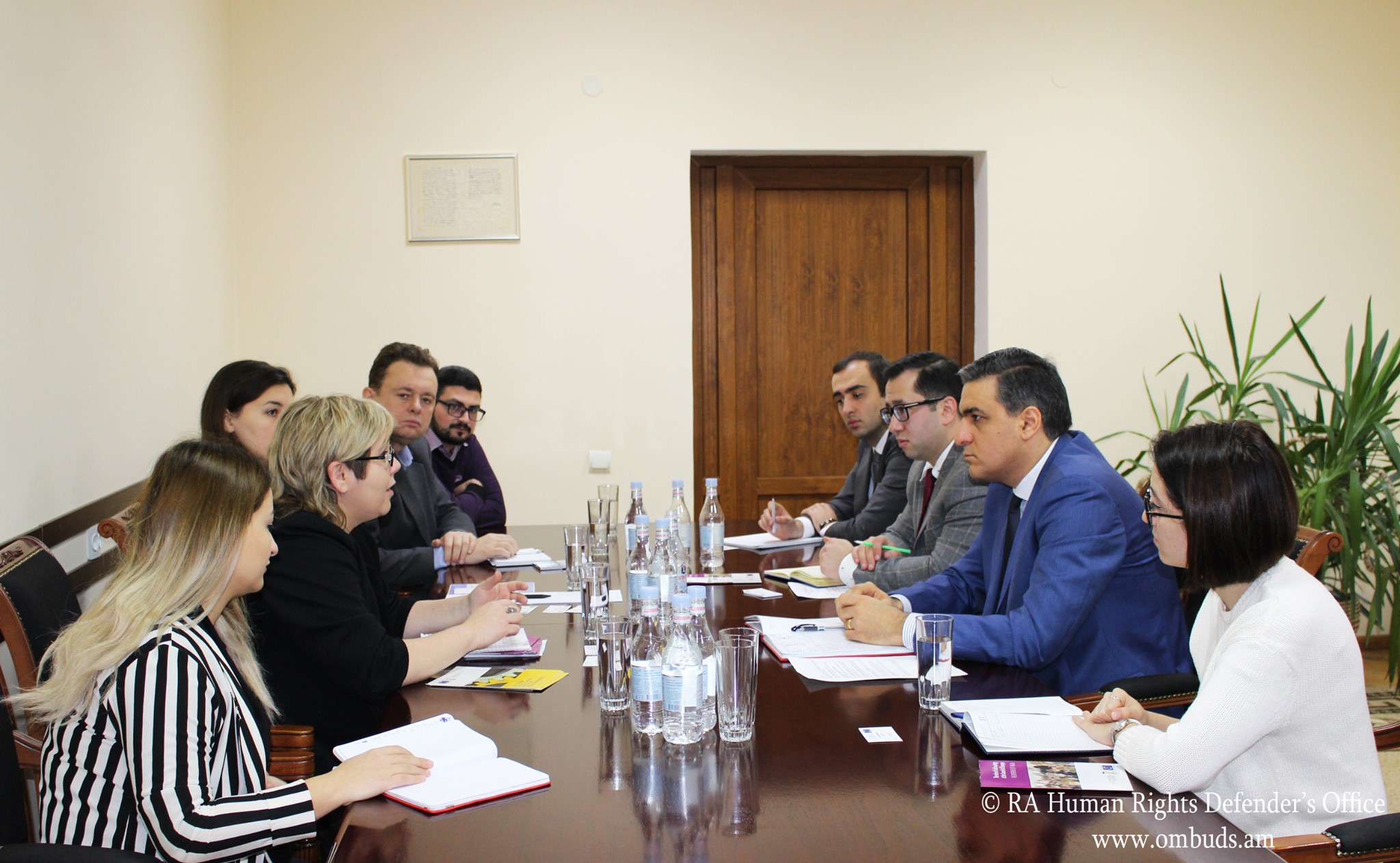 Արման Թաթոյանն ընդունել է ԵԽ միջազգային ՀԿ-ների կոնֆերանսի նախագահի գլխավորած պատվիրակությանը