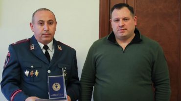 ՔԿ նախագահը պարգևատրել է Կոտայքի մարզի դատախազի տեղակալին