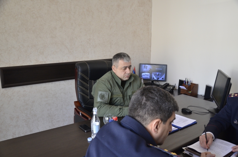 Զինվորական քննչական գլխավոր վարչության պետն աշխատանքային այցով մեկնել է Սյունիքի և Վայոց ձորի մարզեր