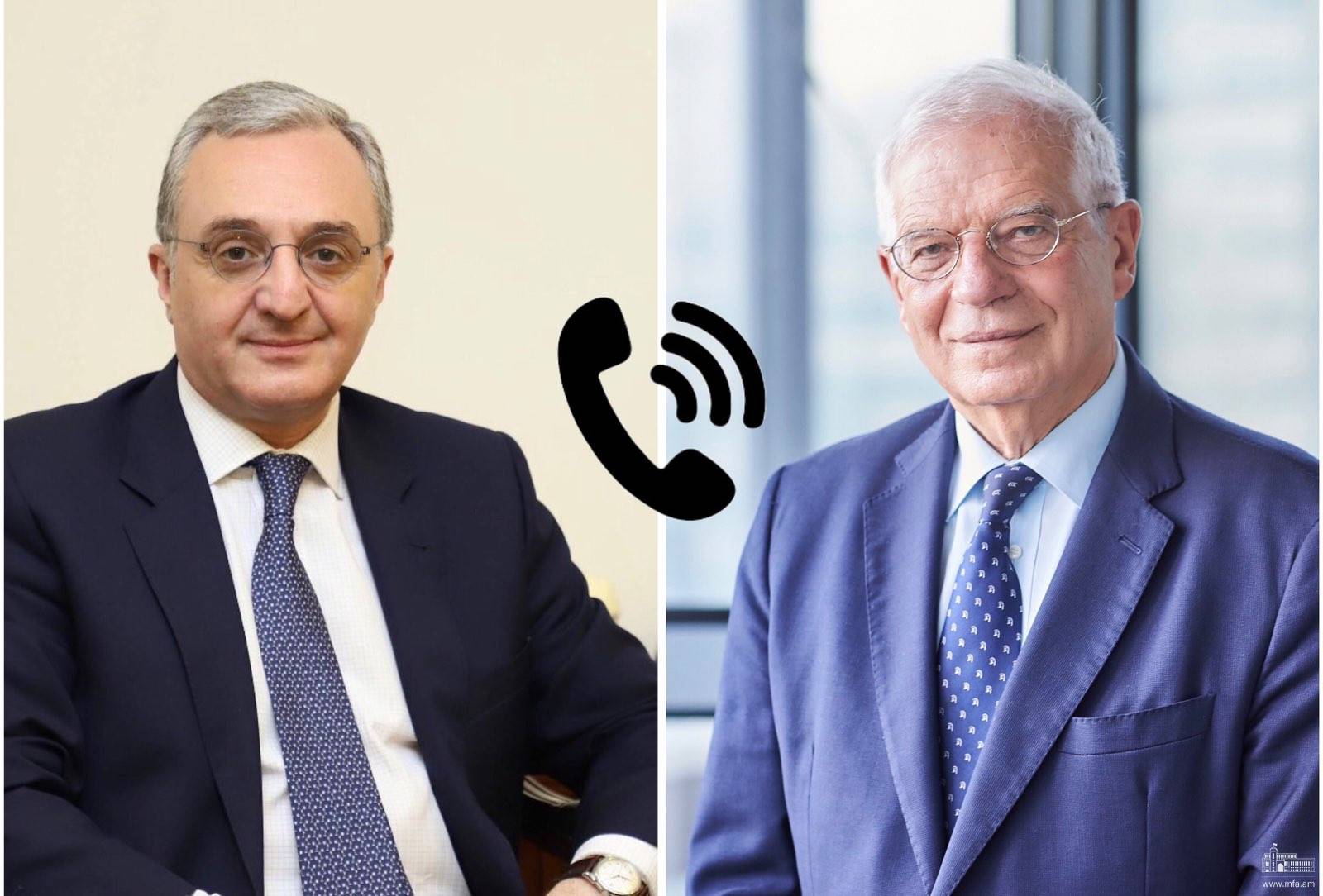 Զոհրաբ Մնացականյանը Ջոզեֆ Բորելի հետ հեռախոսով քննարկել է ՀՀ-ԵՄ միջոցառումների առաջիկա ժամանակացույցը