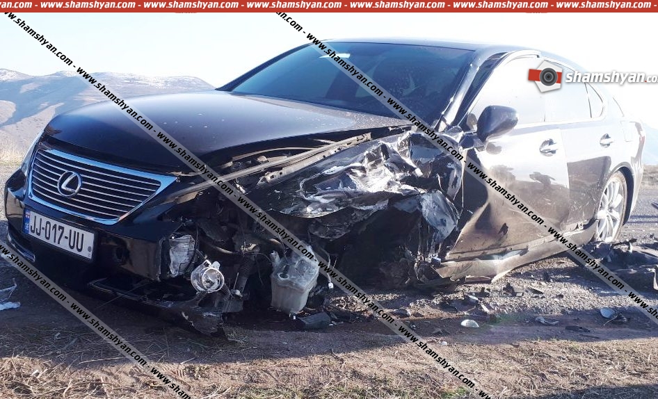 Կոտայքի մարզում բախվել են Lexus-ն ու Honda-ն. 3 վիրավորներից մեկը ՌԴ քաղաքացի է