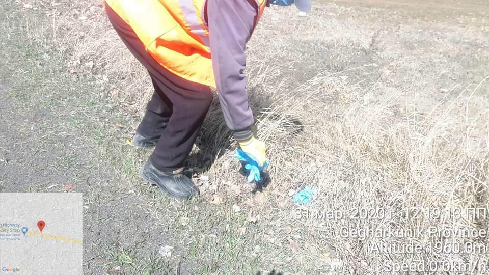 ՀՀ ՏԿԵՆ «Ճանապարհային դեպարտամենտը» զգուշացնում է՝ օգտագործված անհատական պաշտպանության միջոցներն արգելվում է նետել ճանապարհներին