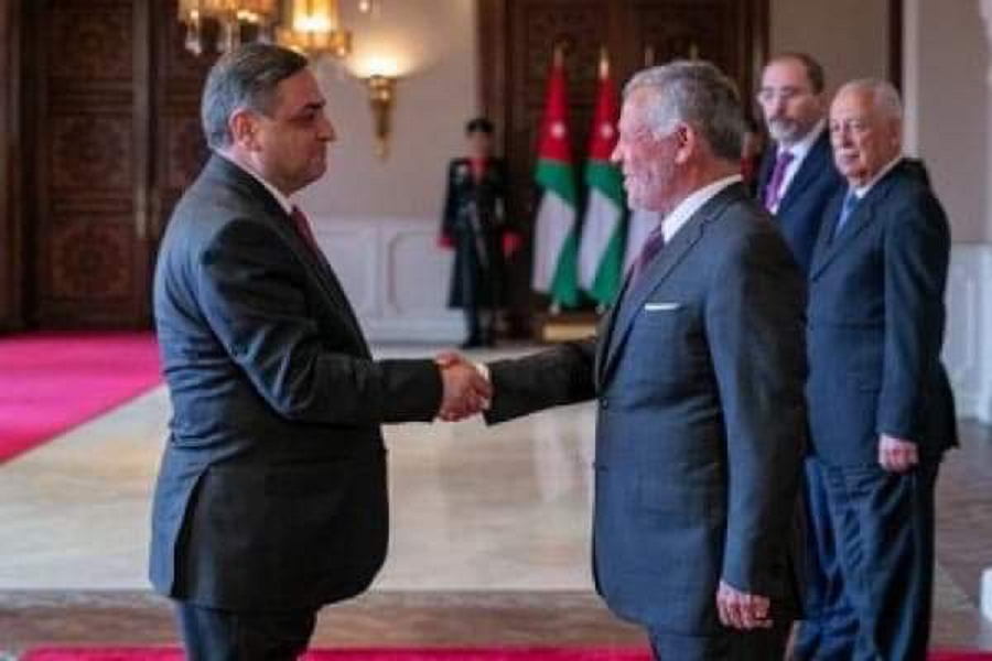 Հորդանանում ՀՀ դեսպանն իր հավատարմագրերը հանձնել է Հորդանանի թագավորին