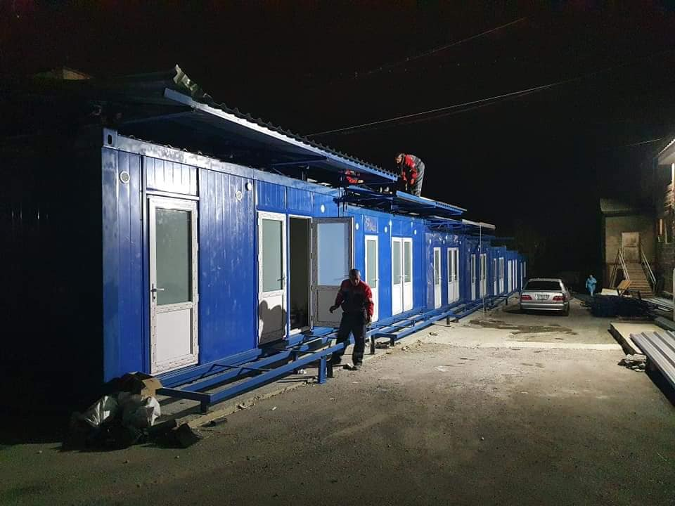 Նոր մեկուսարանների բոլոր 14 մոդուլներն արդեն տեղում են
