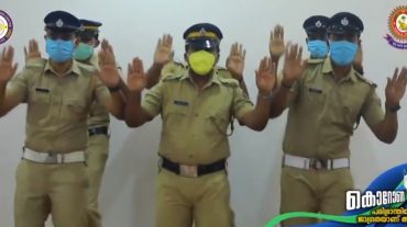 Հնդիկ ոստիկանները պարելով ցույց են տալիս՝ ինչպես լվանալ ձեռքերը