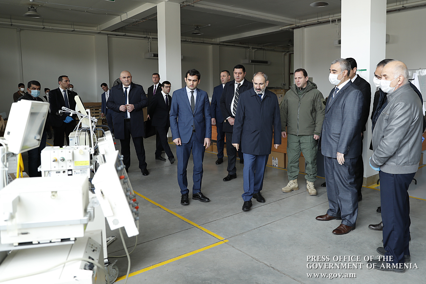 Վարչապետը ծանոթացել է թոքերի արհեստական շնչառության սարքերի վերանորոգման աշխատանքներին