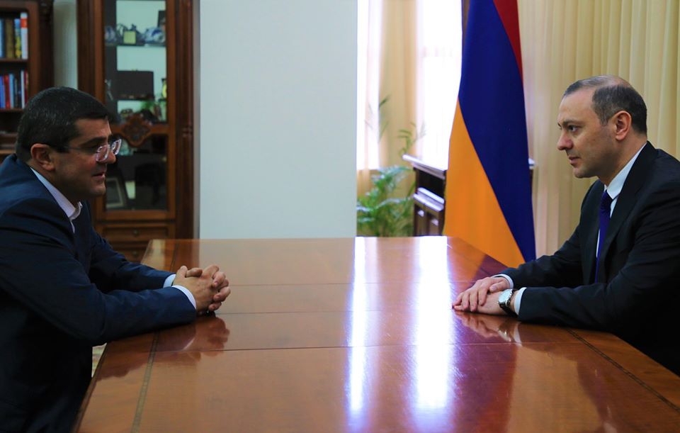 Արմեն Գրիգորյանն ընդունել է Արցախի նորընտիր նախագահին