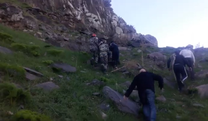 Փրկարարները դուրս են բերել Քասախի կիրճն ընկած քաղաքացուն